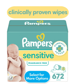Pampers Sensitive Baby Wipes 8-Pack 672 Wipes