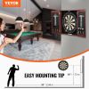 VEVOR Dartboard and Cabinet Set Official Size Complete Accessory Steel Tip Dart